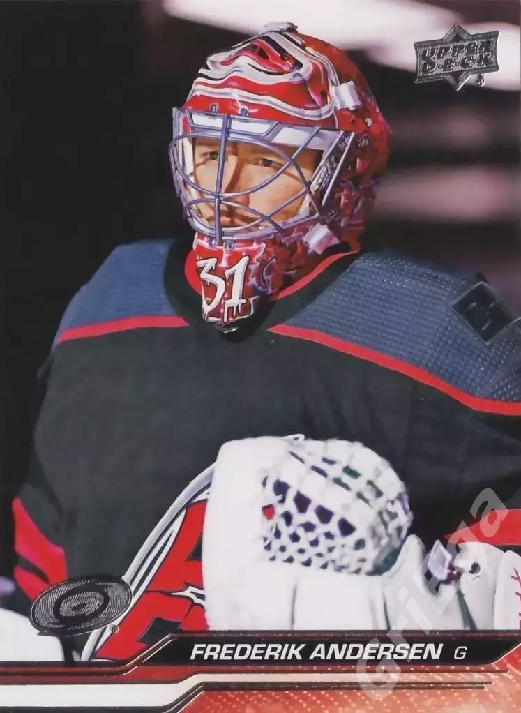 2023-24 Upper Deck Hockey #526 Frederik Andersen (Carolina Hurricanes)