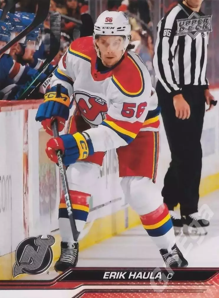 2023-24 Upper Deck Hockey #581 Erik Haula (New Jersey Devils)