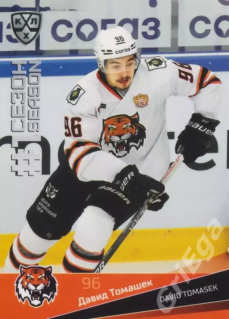 Хоккей. Давид Томашек 2021-22 SeReal Карточки КХЛ (Амур Хабаровск)