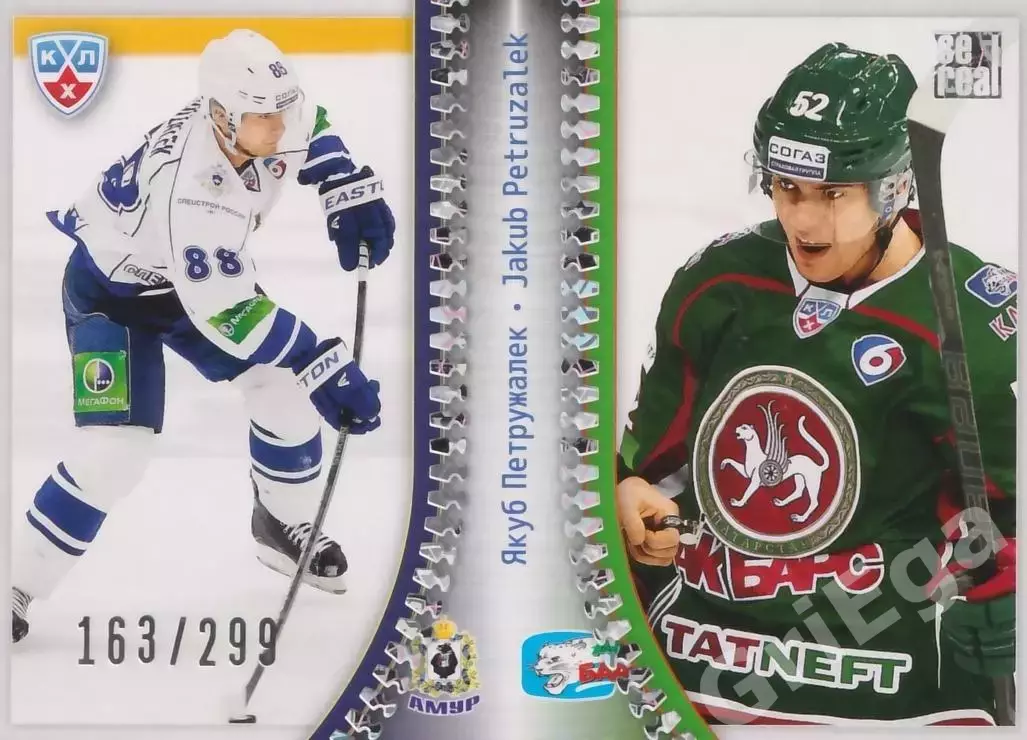 Якуб Петружалек 2013-2014 SeReal Карточки КХЛ (Амур Хабаровск / Ак Барс Казань)