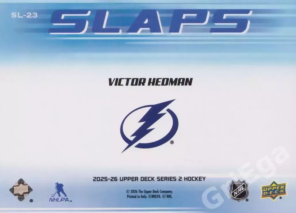 Victor Hedman 2025-26 Upper Deck Hockey (Tampa Bay Lightning) 1