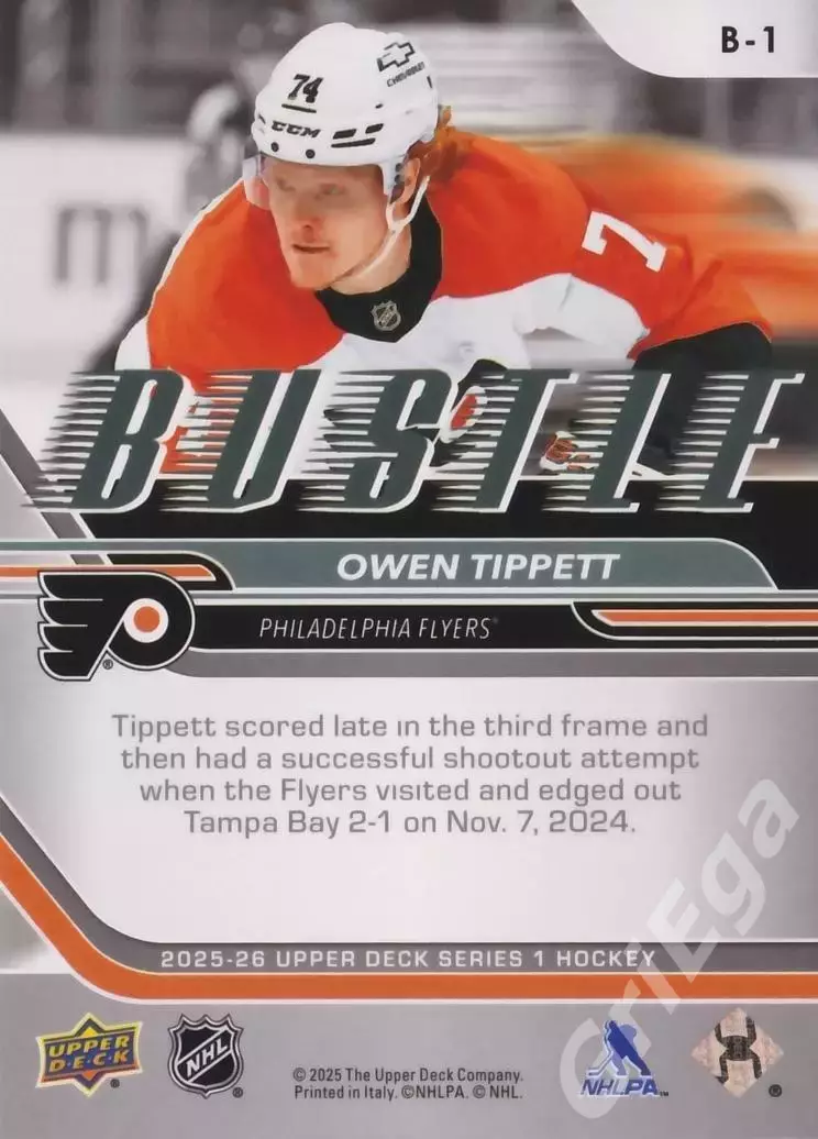 Owen Tippett 2025-26 Upper Deck Hockey (Philadelphia Flyers) 1