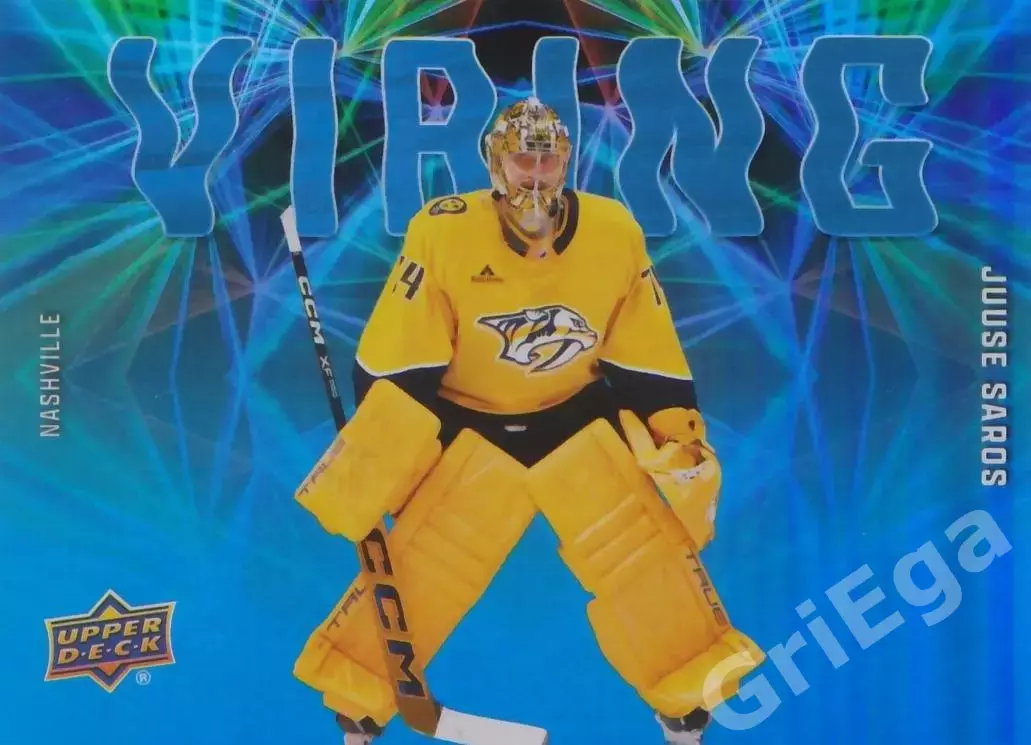 Хоккей. Карточка Juuse Saros 2025-26 Upper Deck Hockey (Nashville Predators)