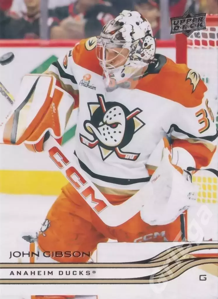 2025-26 Upper Deck Hockey #5 John Gibson (Anaheim Ducks)