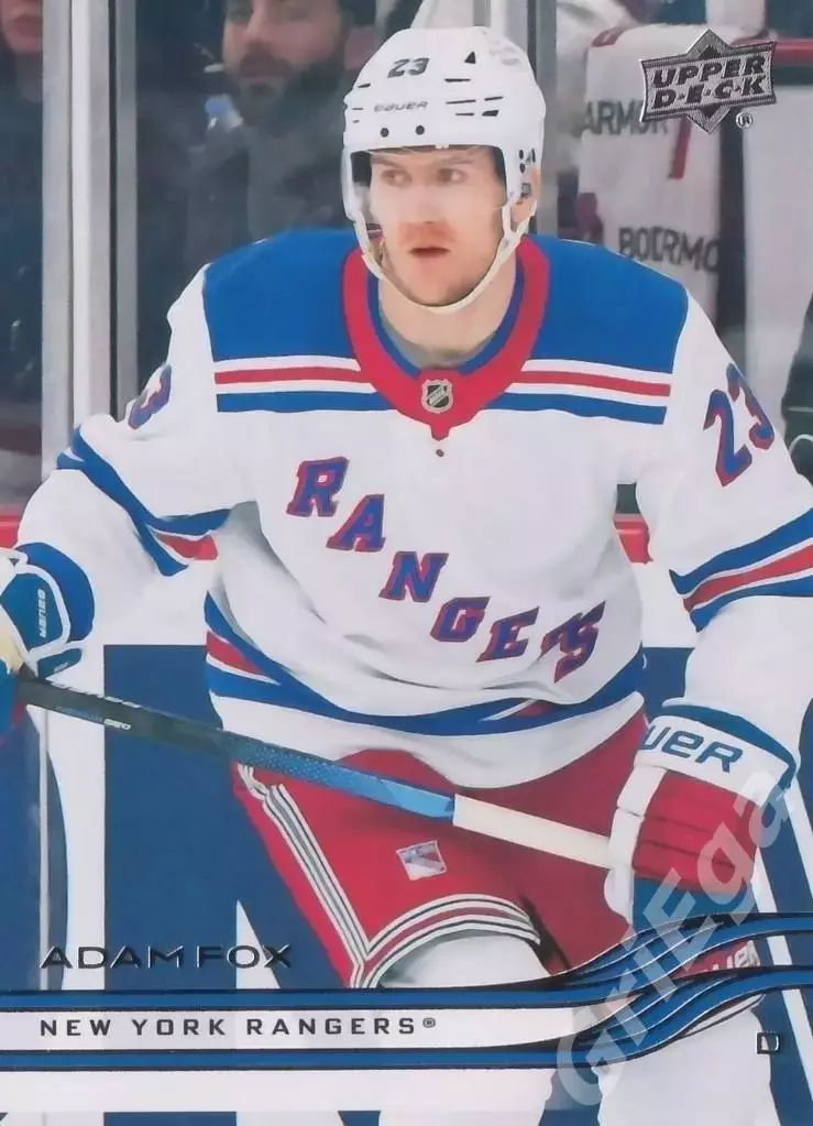 2025-26 Upper Deck Hockey #115 Adam Fox (New York Rangers)
