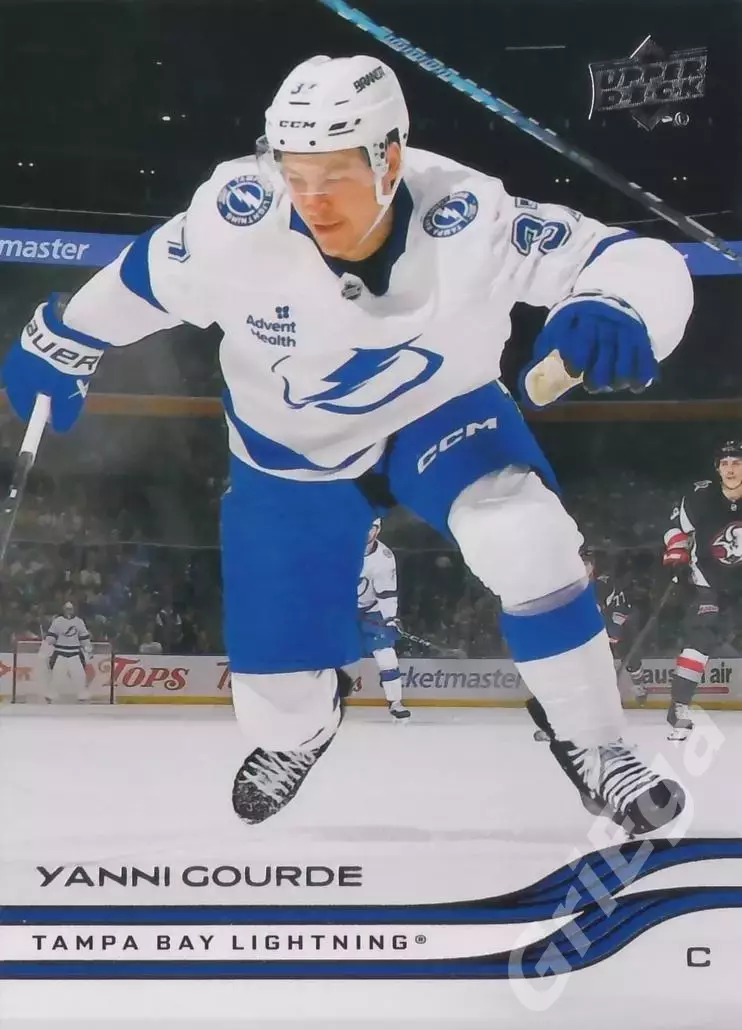 2025-26 Upper Deck Hockey #408 Yanni Gourde (Tampa Bay Lightning)