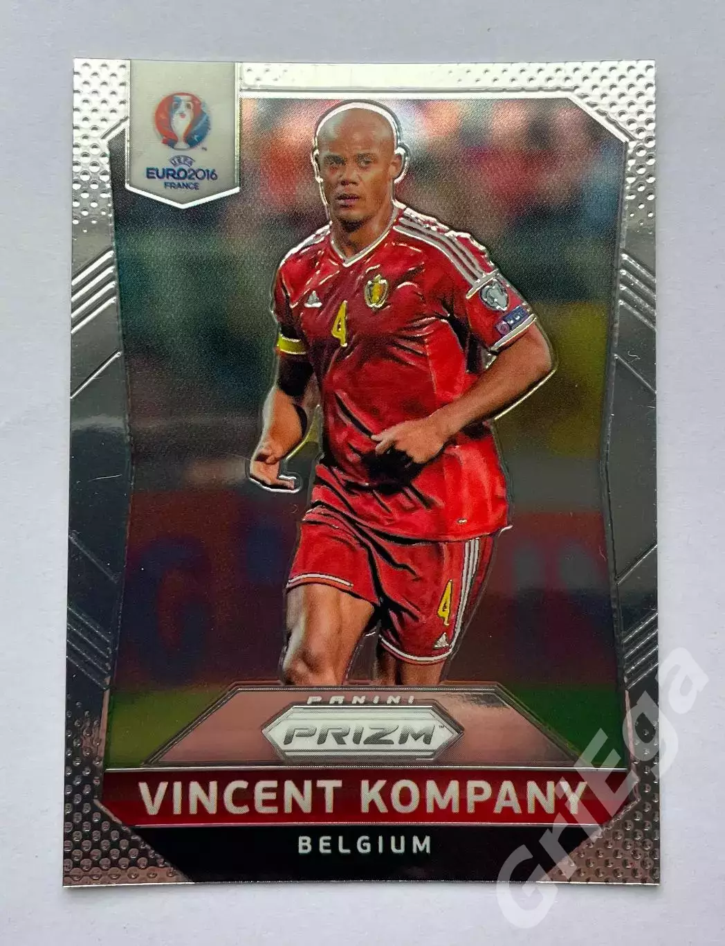 Футбол. Карточка Vincent Kompany PANINI Чемпионат Европы 2016 Prizm