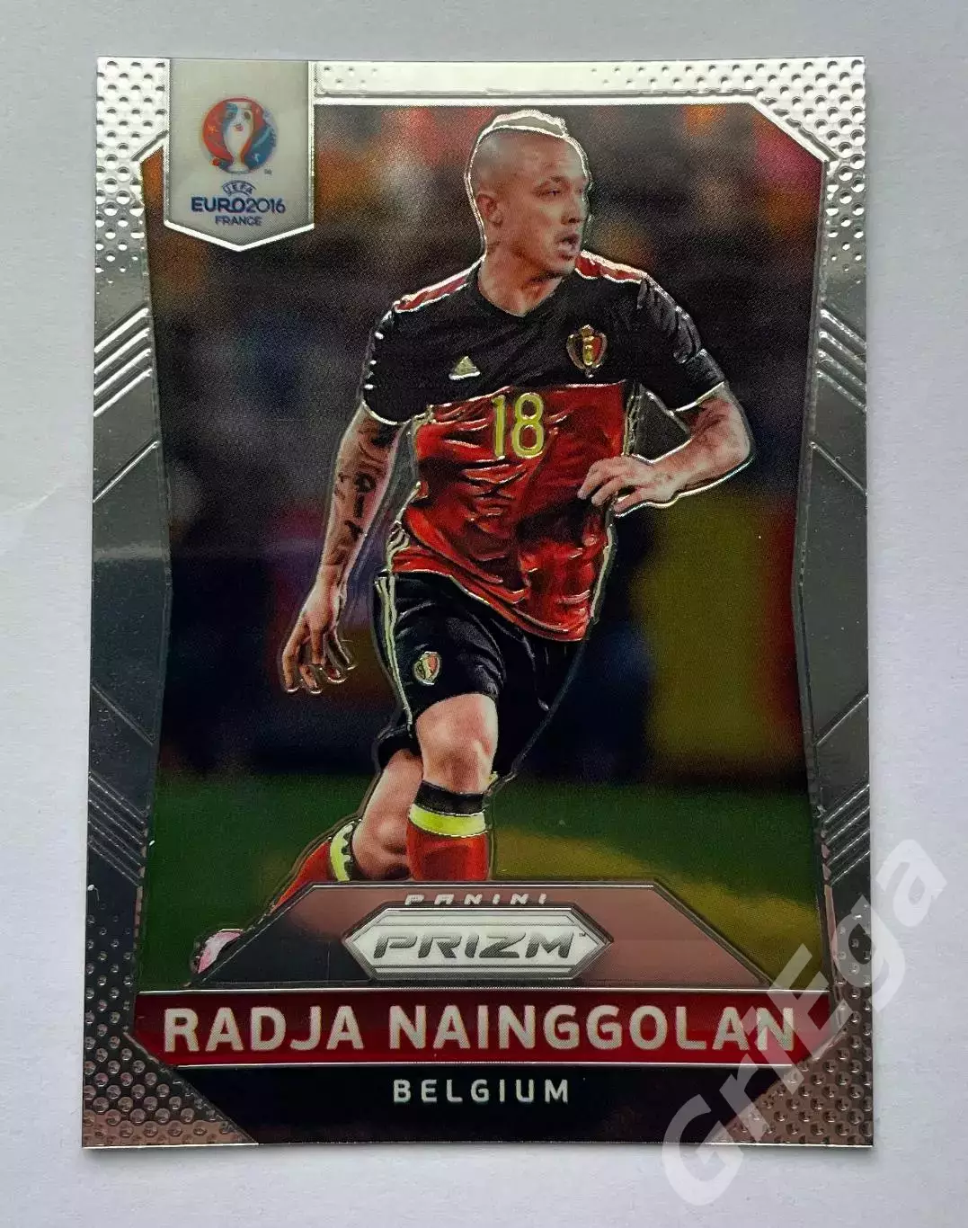 Футбол. Карточка Radja Nainggolan PANINI Чемпионат Европы 2016 Prizm