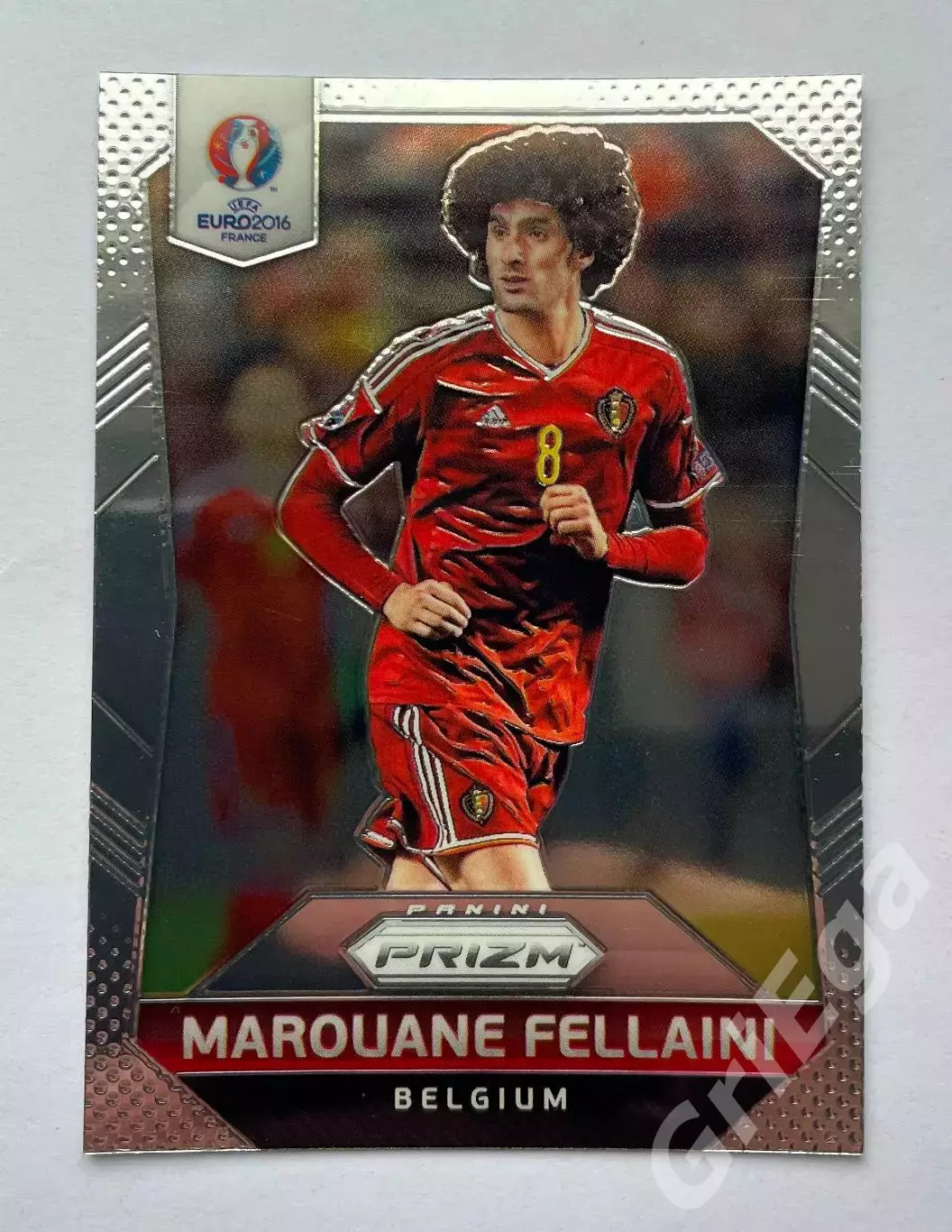 Футбол. Карточка Marouane Fellaini PANINI Чемпионат Европы 2016 Prizm