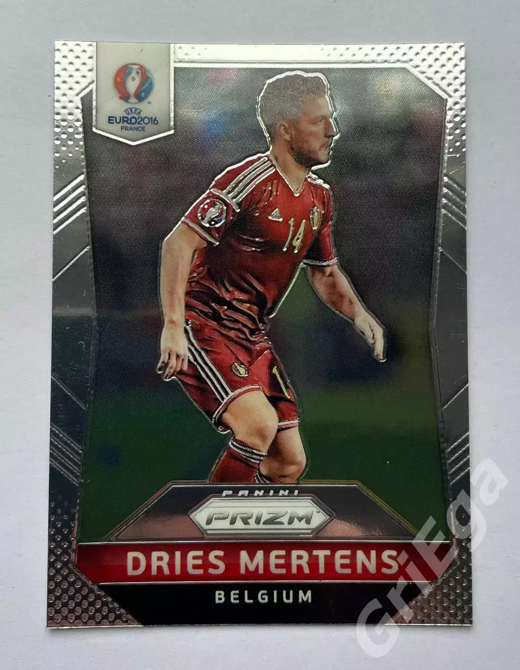 Футбол. Карточка Dries Mertens PANINI Чемпионат Европы 2016 Prizm