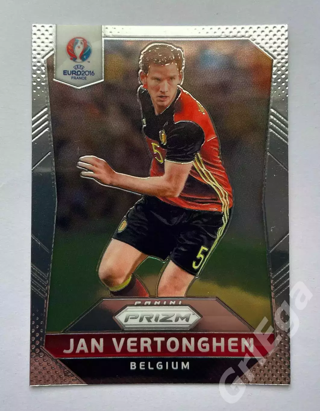 Футбол. Карточка Jan Vertonghen PANINI Чемпионат Европы 2016 Prizm
