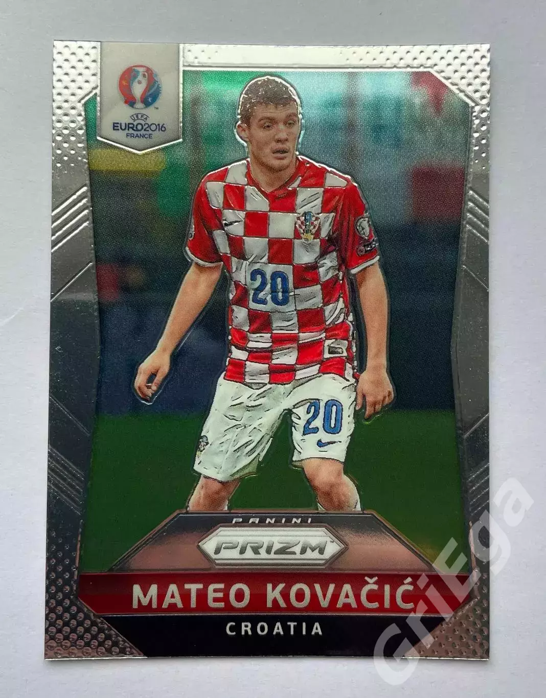 Футбол. Карточка Mateo Kovacic PANINI Чемпионат Европы 2016 Prizm