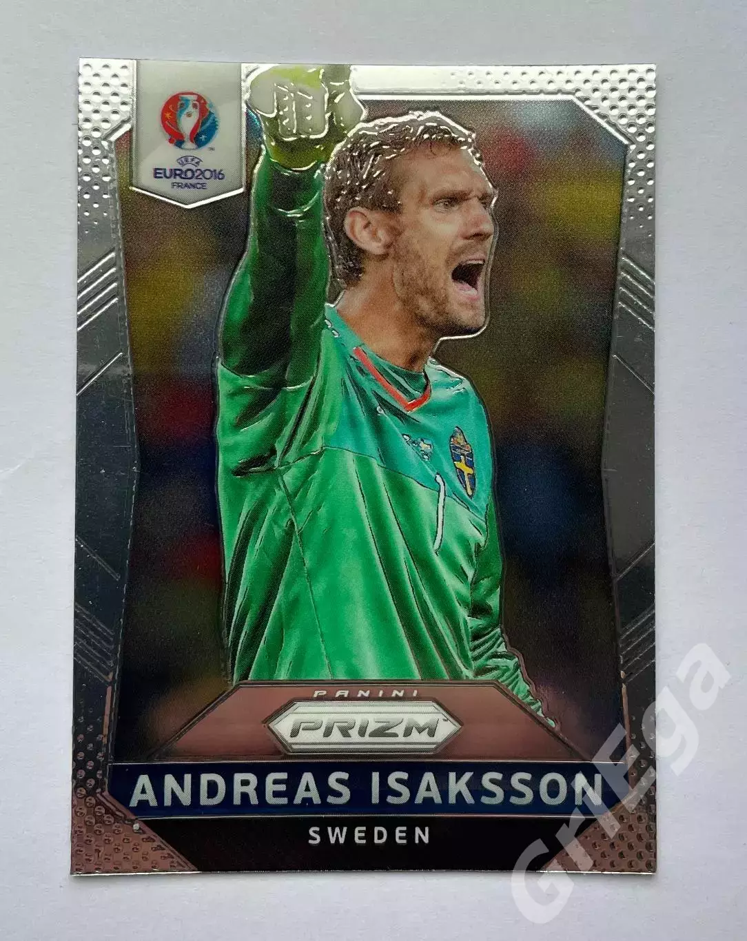 Футбол. Карточка Andreas Isaksson PANINI Чемпионат Европы 2016 Prizm