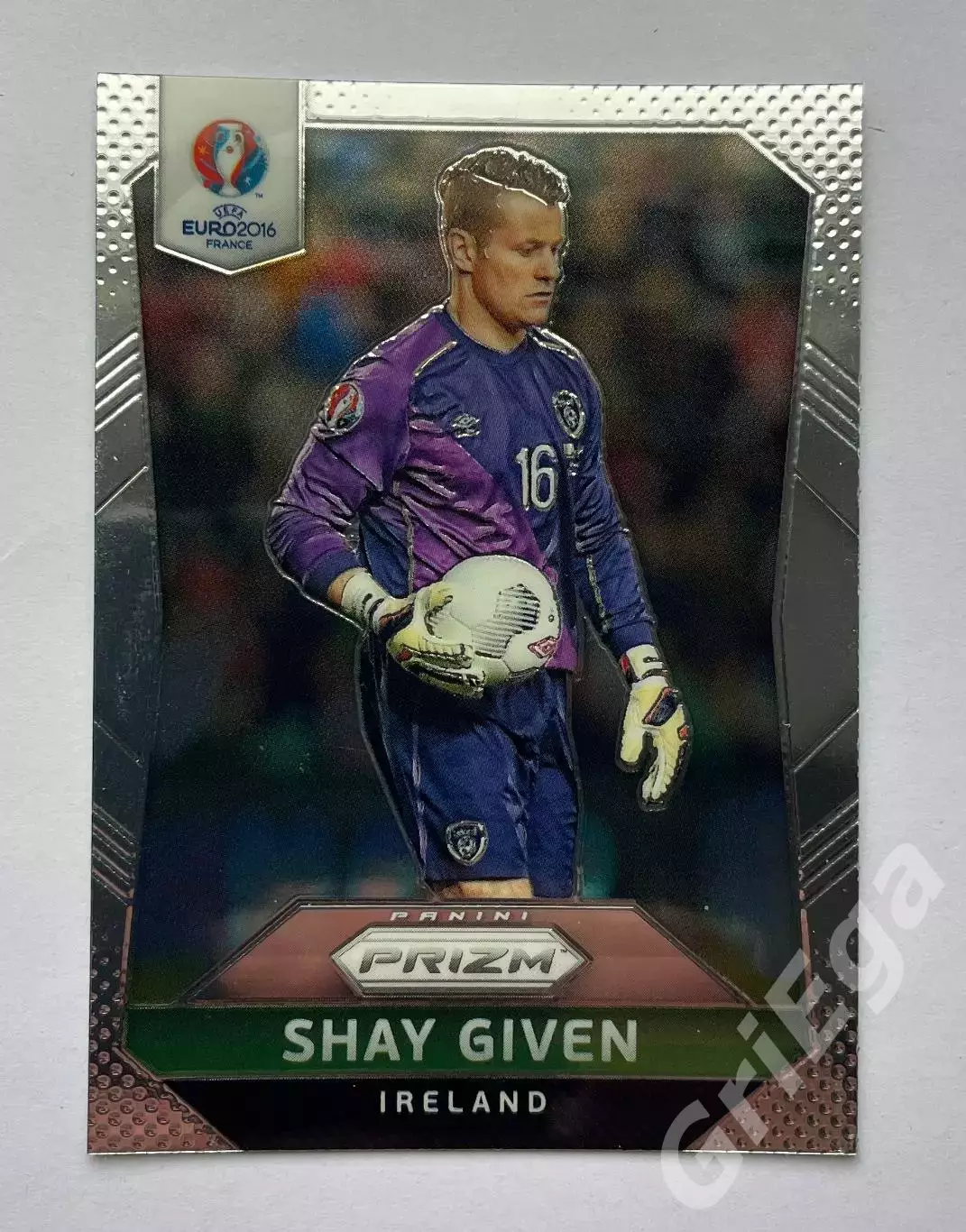 Футбол. Карточка Shay Given PANINI Чемпионат Европы 2016 Prizm