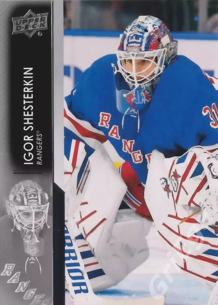 2021-22 Upper Deck #371 Igor Shesterkin/Игорь Шестеркин (New York Rangers)