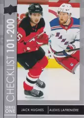 2021-22 Upper Deck #200 Jack Hughes/Alexis Lafreniere