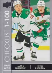 2021-22 Upper Deck #199 Jason Robertson/Kirill Kaprizov