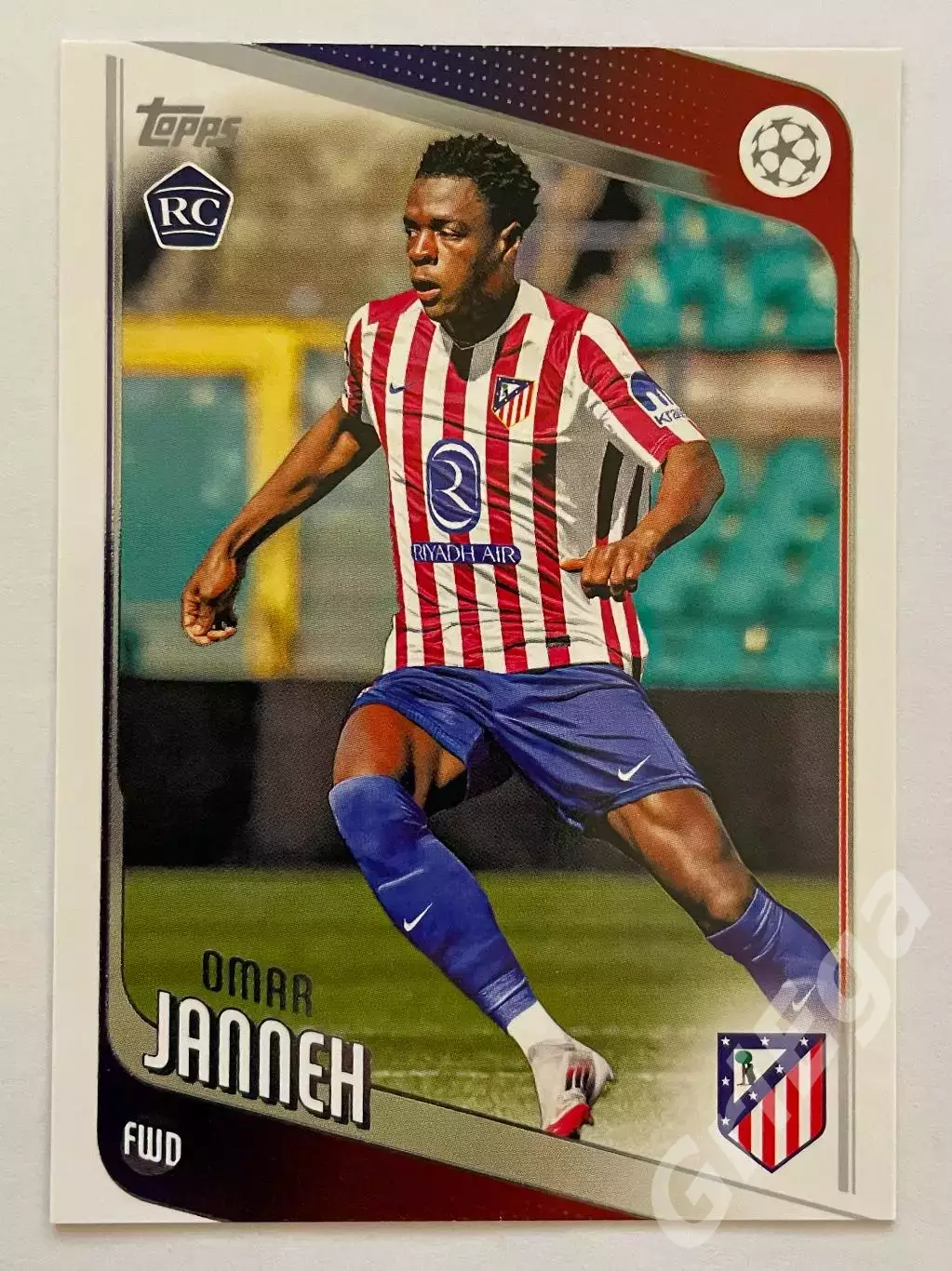 Футбол Карточка Omar Janneh/Омар Джанне (Атлетико Мадрид) 2025-26 TOPPS