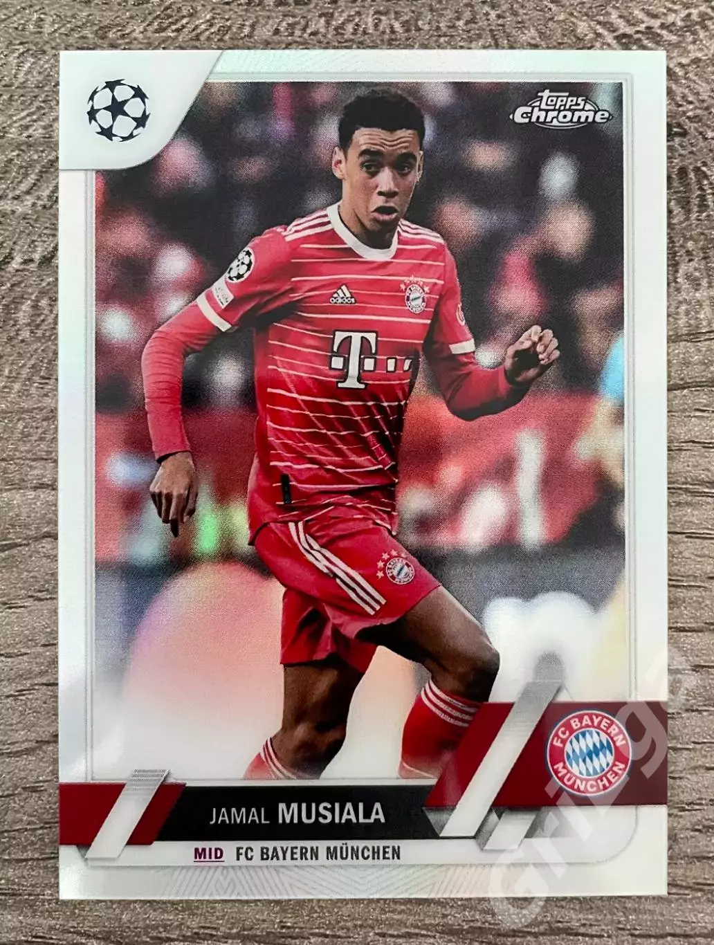 Футбол. Карточка Jamal Musiala/Джамал Мусиала (Bayern Munchen) TOPPS 2022-23