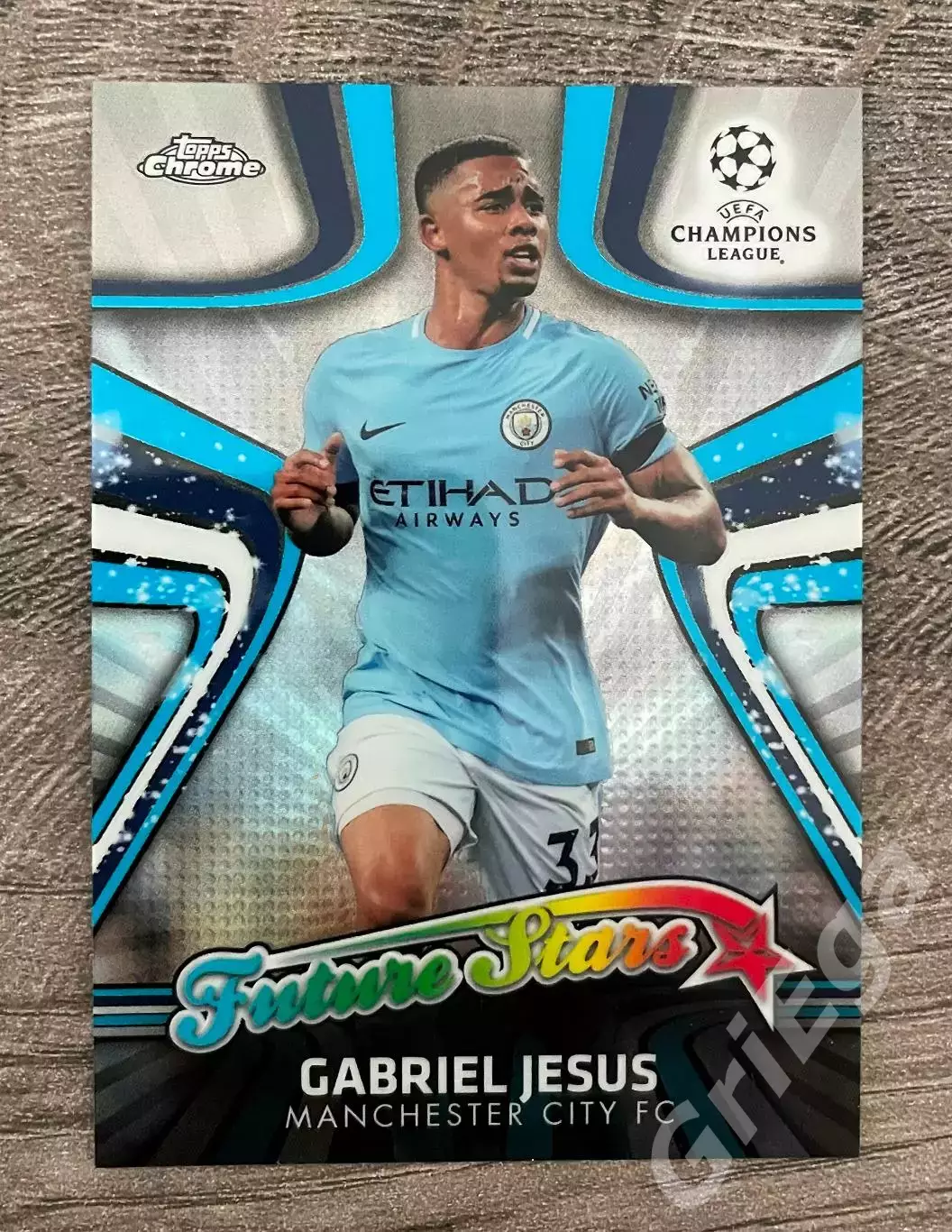 Футбол карточка Габриэл Жезус/Gabriel Jesus (Manchester City/Манчестер Сити)