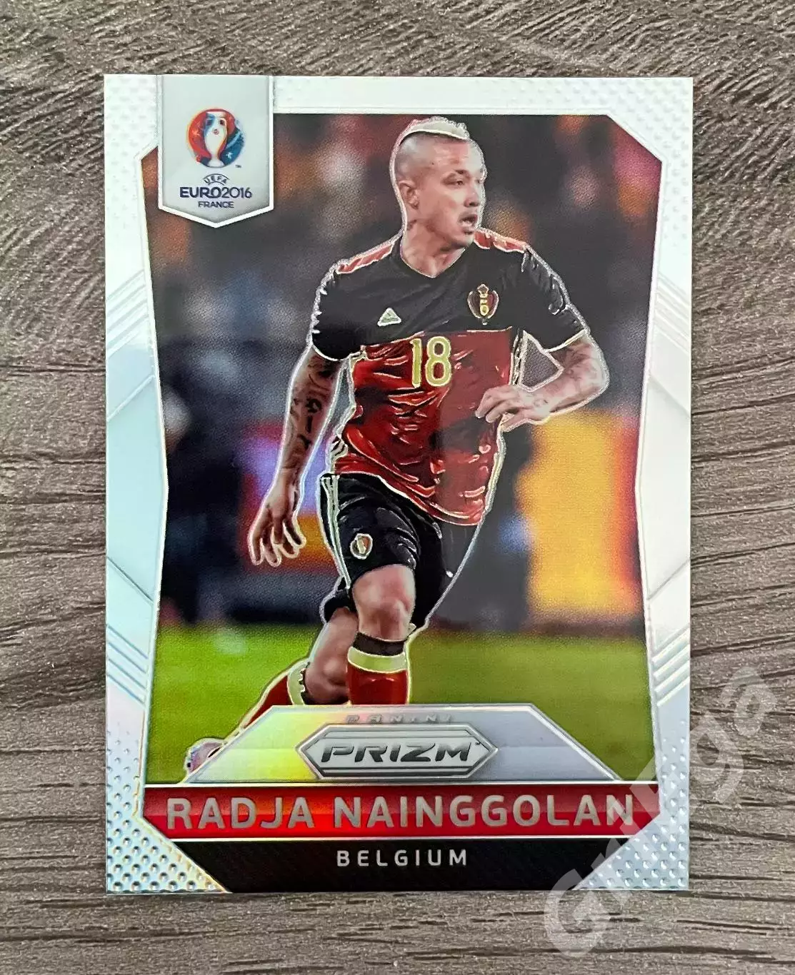 Футбол карточка Radja Nainggolan/Раджа Наингголан (Бельгия) ЧЕ 2016 Prizm
