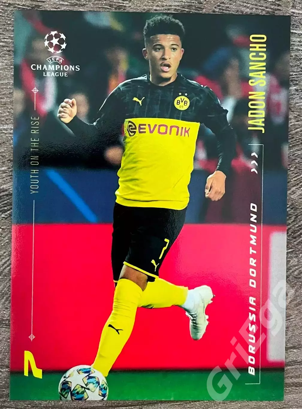 Футбол карточка Jadon Sancho/Джейдон Санчо (Borussia Dortmund)