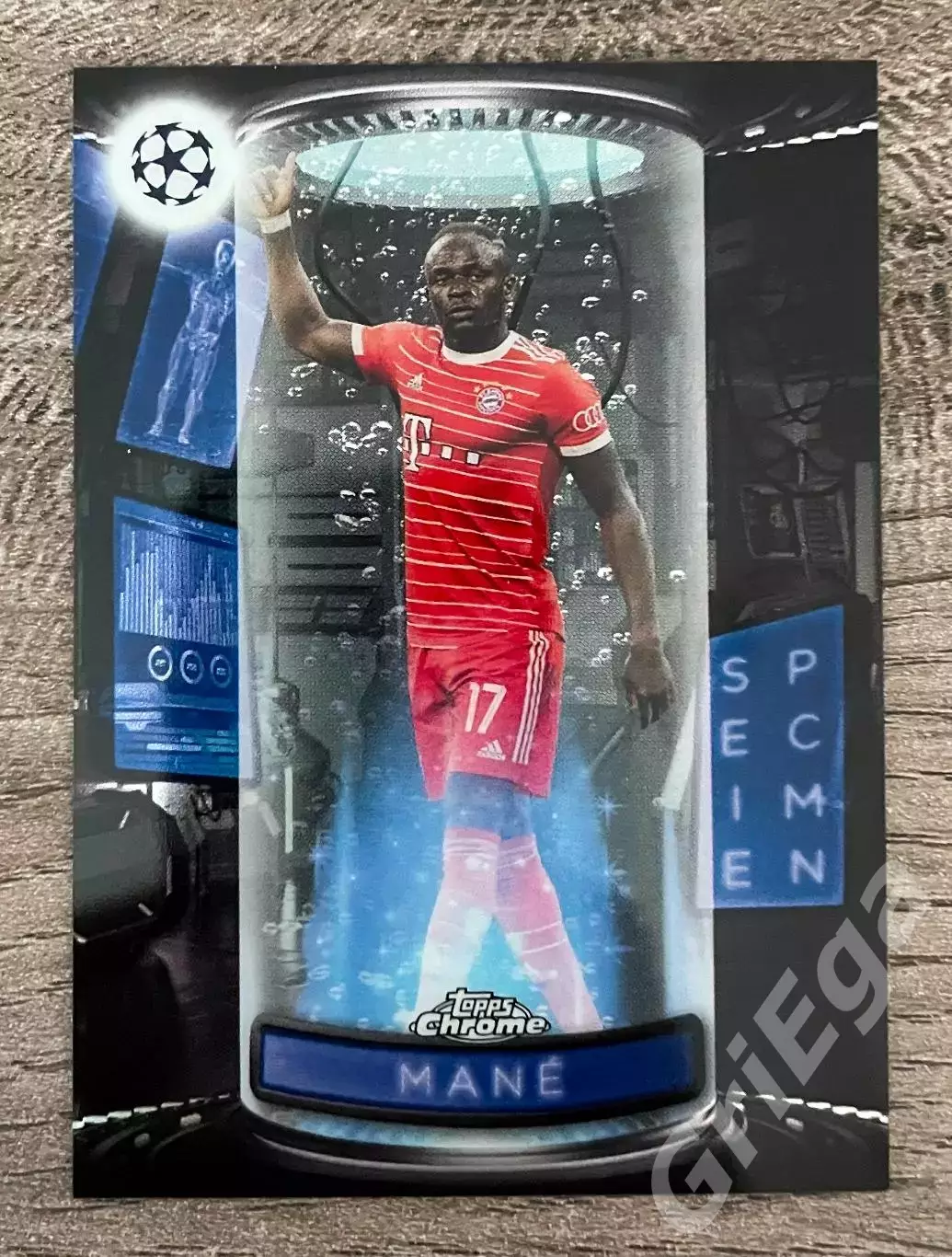 Футбол Карточка Sadio Mane/Садио Мане (Bayern/Бавария) TOPPS Chrome 2022-23