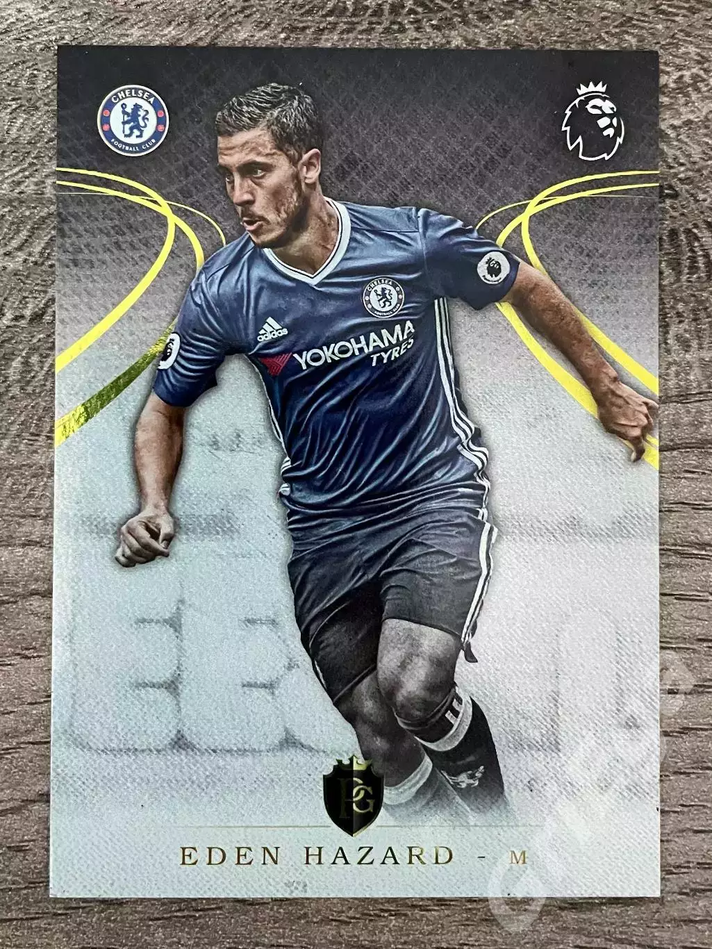 Футбол Карточка Eden Hazard/Эден Азар (Chelsea/Челси) TOPPS Premier Gold