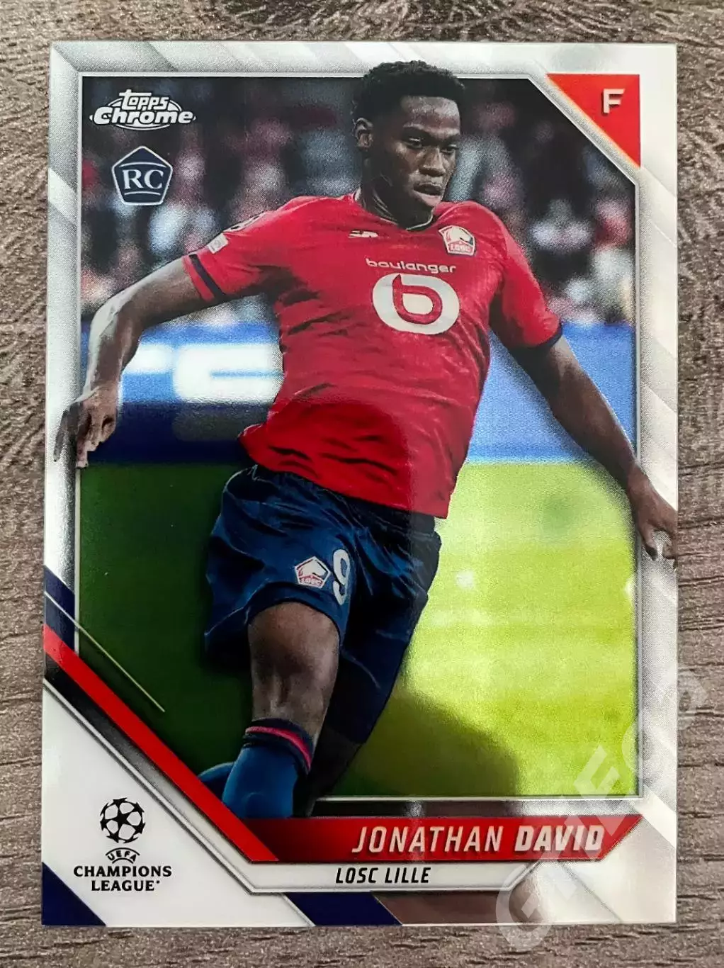 Футбол Карточка Jonathan David/Джонатан Дэвид (LOSC Lille) TOPPS Chrome 2021-22