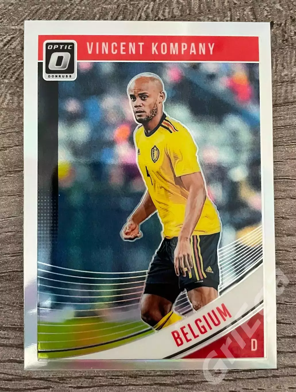 Футбол карточка Vincent Kompany/Венсан Компани (Belgium/Бельгия) PANINI 2018-19