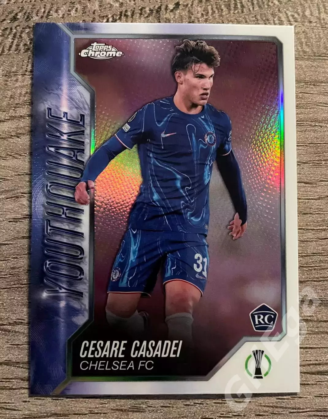 Футбол карточка Cesare Casadei/Чезаре Казадеи (Chelsea/Челси) TOPPS 2024-25
