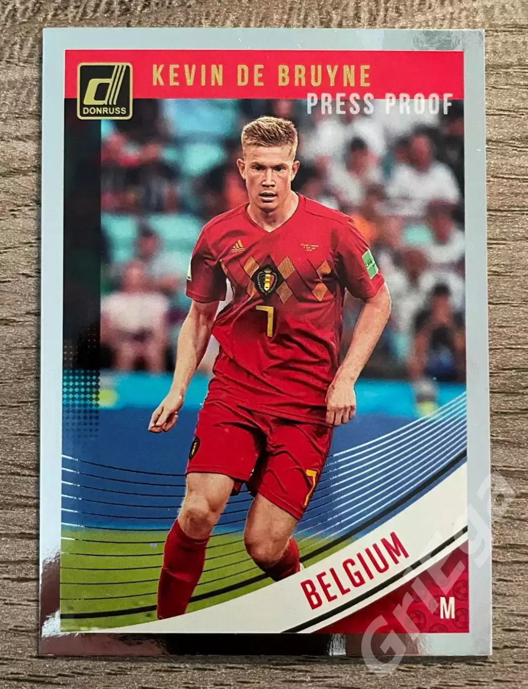 Футбол. Карточка Кевин Де Брёйне/Kevin De Bruyne (Belgium/Бельгия) PANINI
