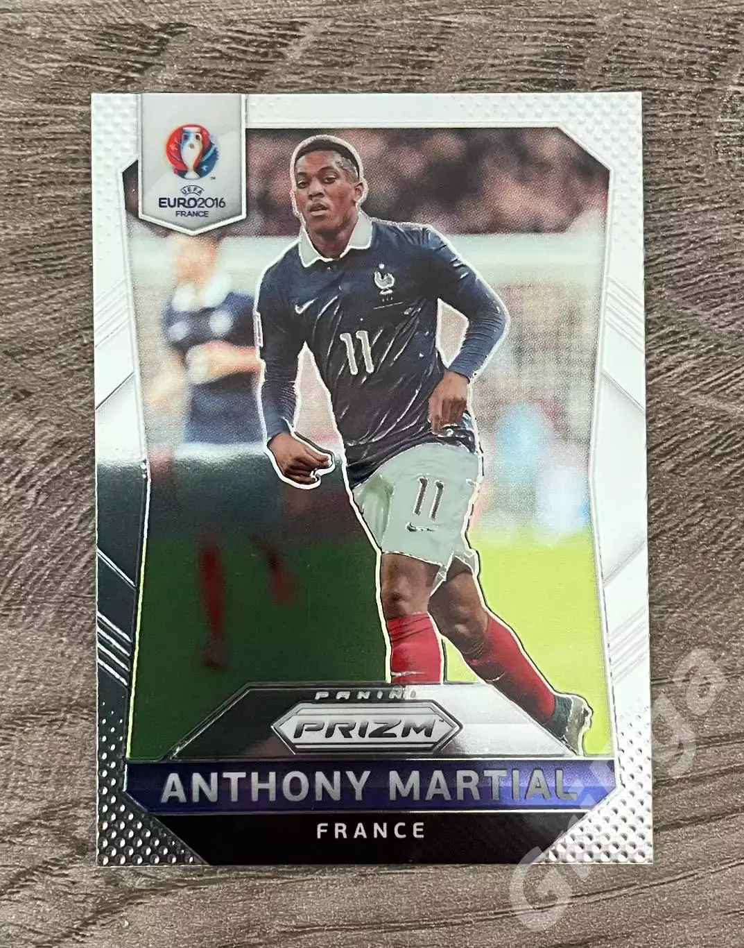 Футбол карточка #10 Anthony Martial/Антони Марсьяль (Франция) ЕВРО 2016 Prizm