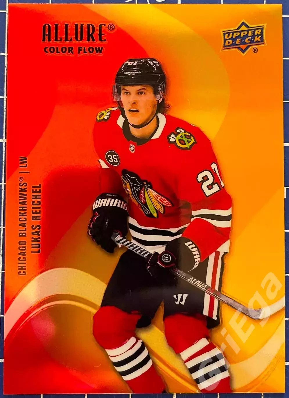Хоккей карточка Lukas Reichel/Лукас Райхель (Chicago Blackhawks/Чикаго Блэкхокс)