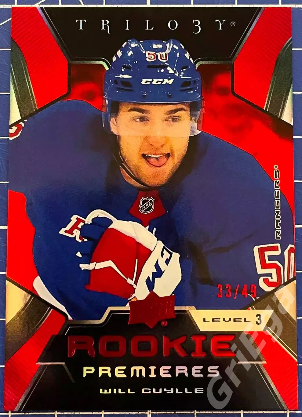 Хоккей карточка Will Cuylle/Уил Кулли (New York Rangers/Нью-Йорк Рейнджерс)