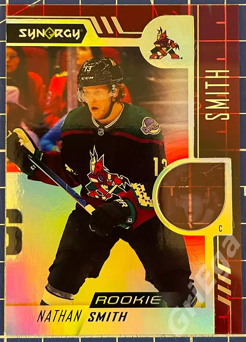 Хоккей карточка Nathan Smith/Натан Смит (Arizona Coyotes/Аризона Койотис)