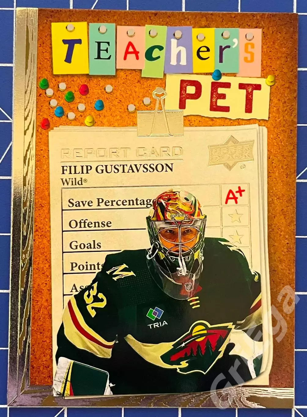 Хоккей карточка Filip Gustavsson/Филип Густавссон (Minnesota Wild/Миннесота)
