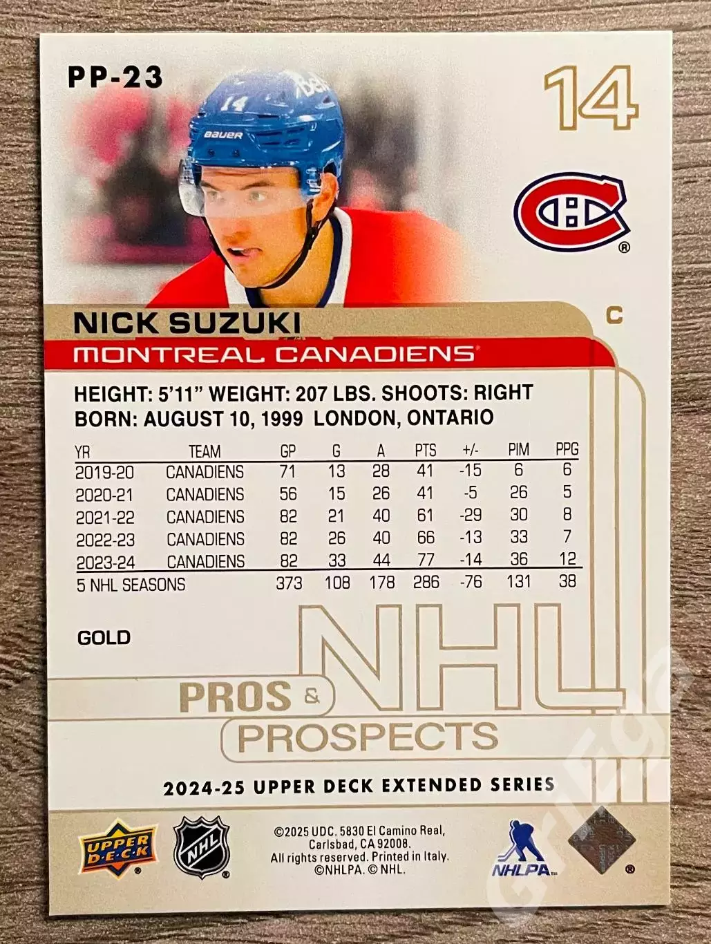 Хоккей карточка Nick Suzuki/Ник Сузуки (Montreal Canadiens/Монреаль Канадиенс) 1