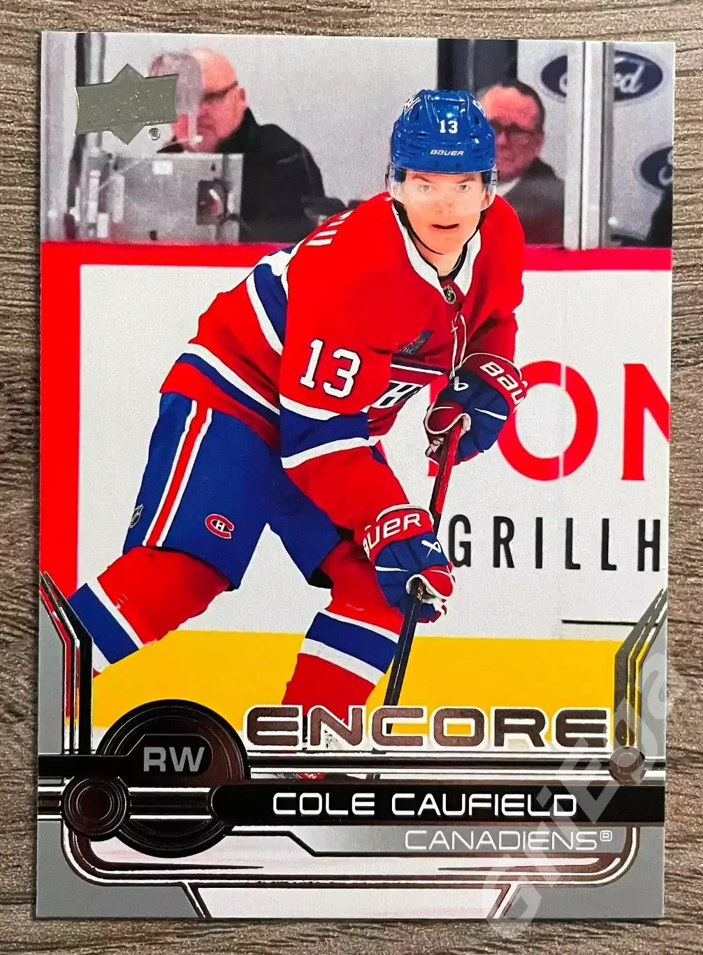 Хоккей карточка Cole Caufield/Коул Кофилд (Montreal Canadiens/Монреаль)