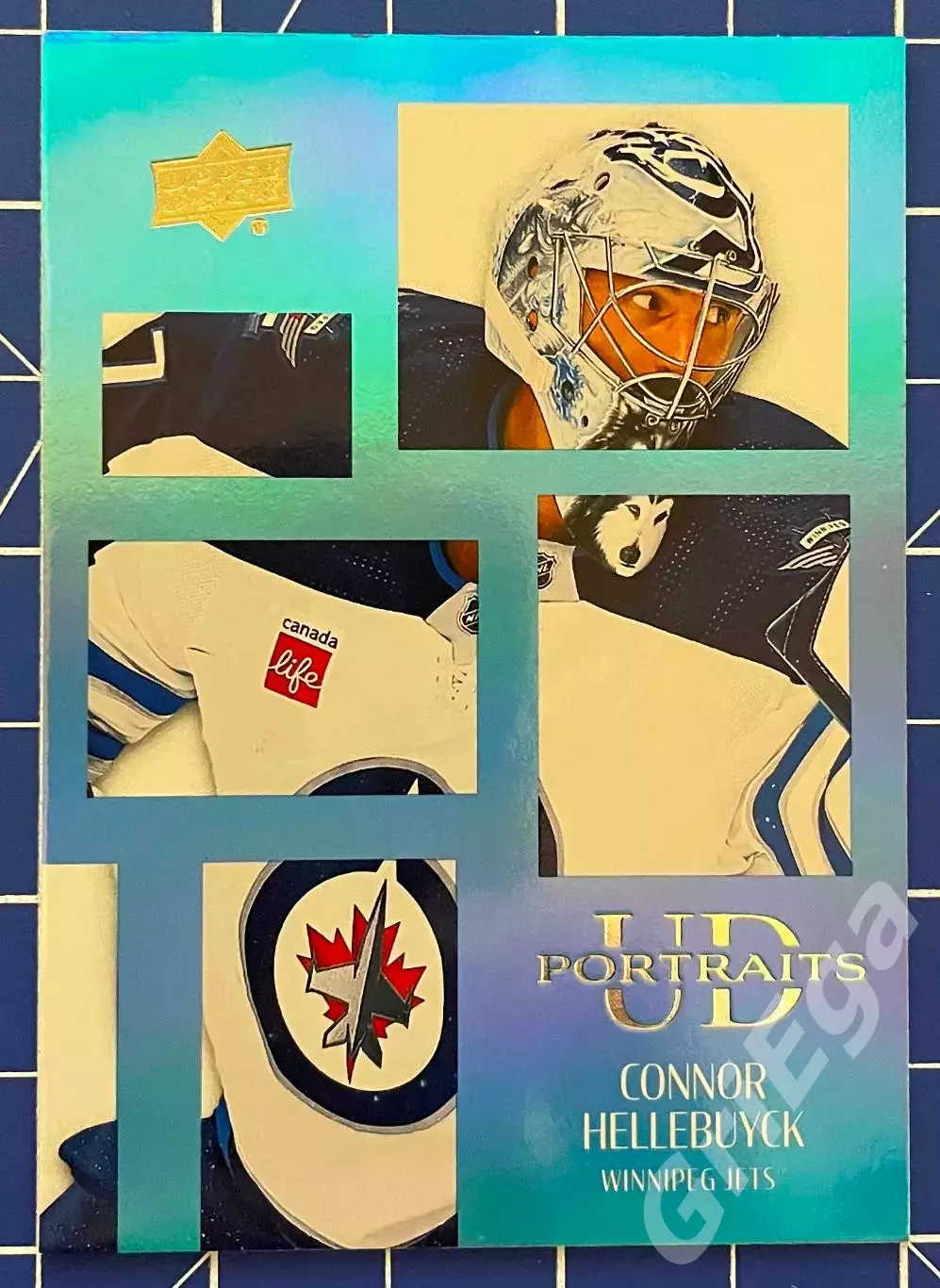 Хоккей карточка Connor Hellebuyck/Коннор Хеллебайк (Winnipeg Jets/Виннипег)