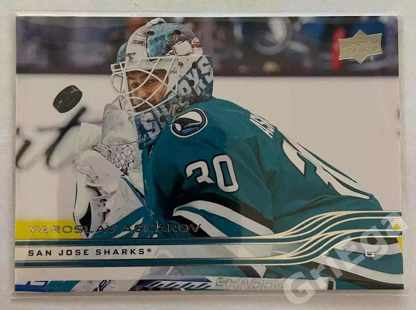 Хоккей карточка Yaroslav Askarov/Ярослав Аскаров (San Jose Sharks)