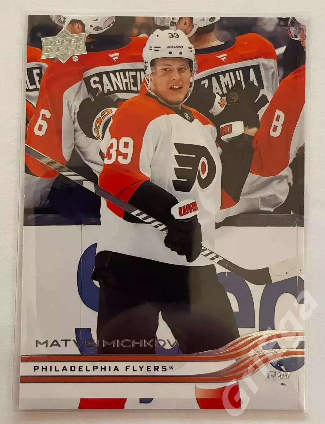 Хоккей карточка #128 Матвей Мичков (Philadelphia Flyers/Филадельфия Флайерз)