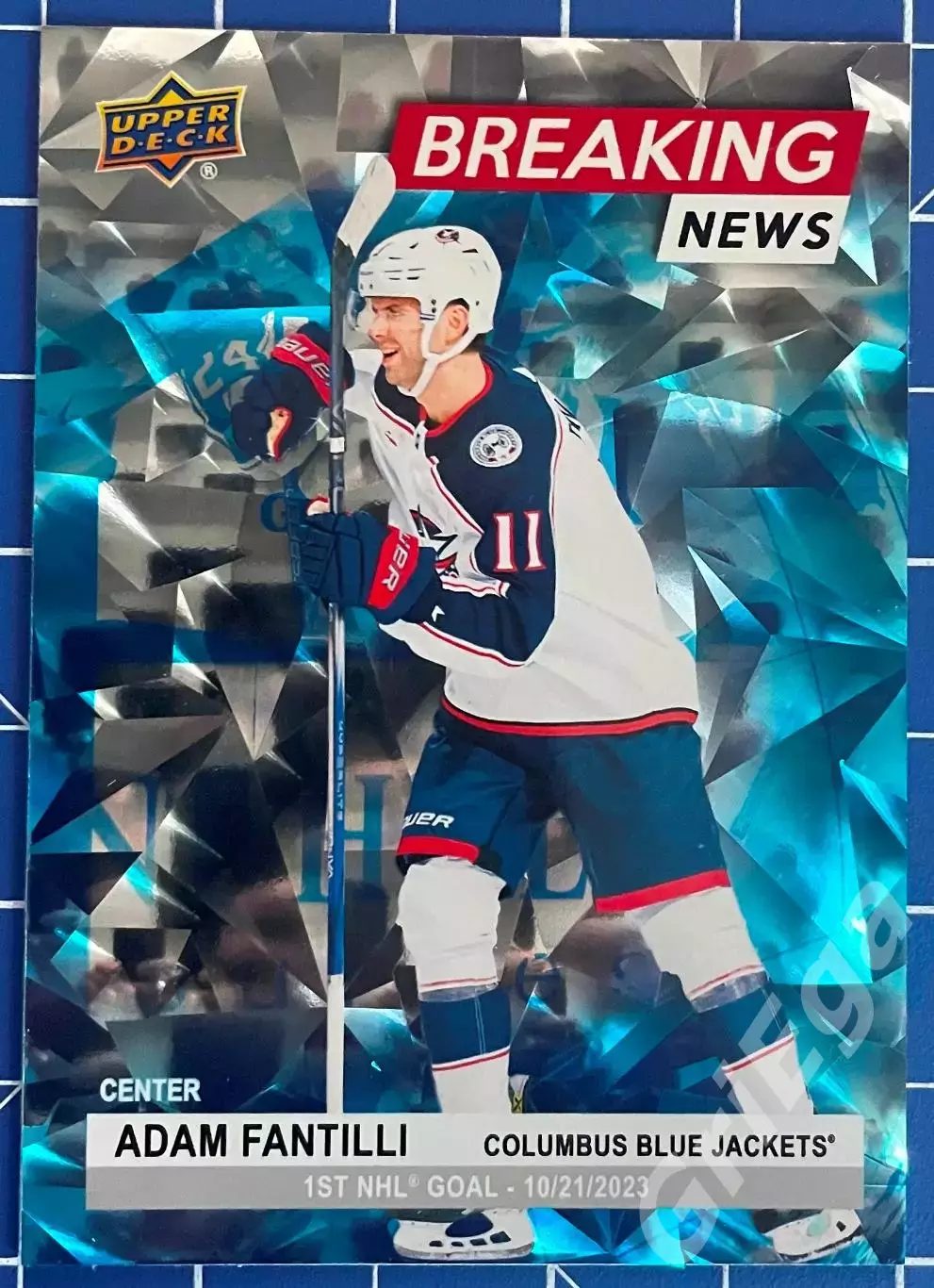 Хоккей карточка Adam Fantilli/Адам Фантилли (Columbus Blue Jackets/Коламбус)
