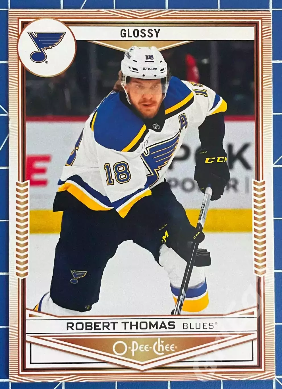 Хоккей. Карточка Robert Thomas/Роберт Томас (St. Louis Blues/Сент-Луис Блюз)