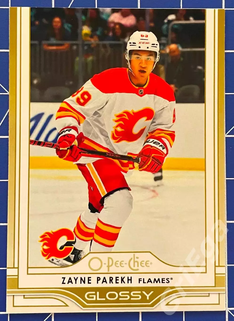 Хоккей карточка Zayne Parekh/Зайн Парекх (Calgary Flames/Калгари Флэймз)