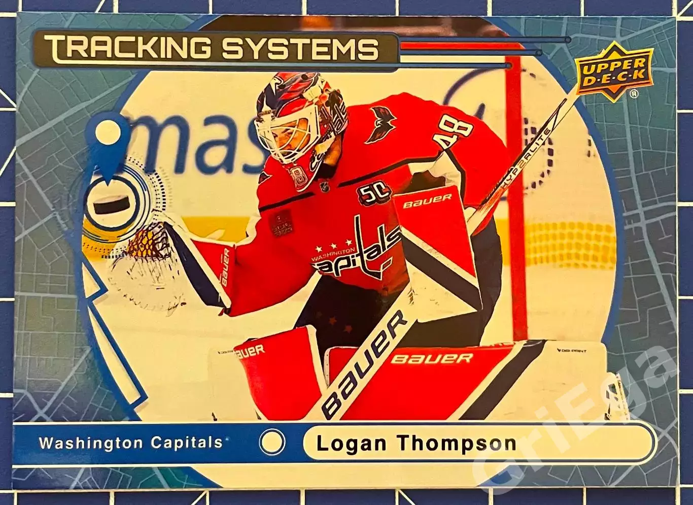 Хоккей карточка Logan Thompson/Логан Томпсон (Washington Capitals/Вашингтон)