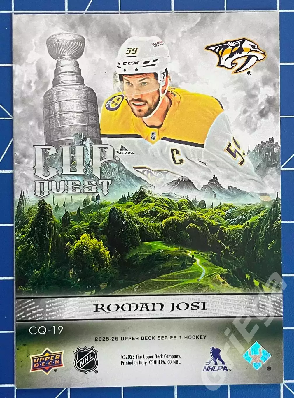 Хоккей карточка Roman Josi/Роман Йоси (Nashville Predators/Нэшвилл Предаторз) 1