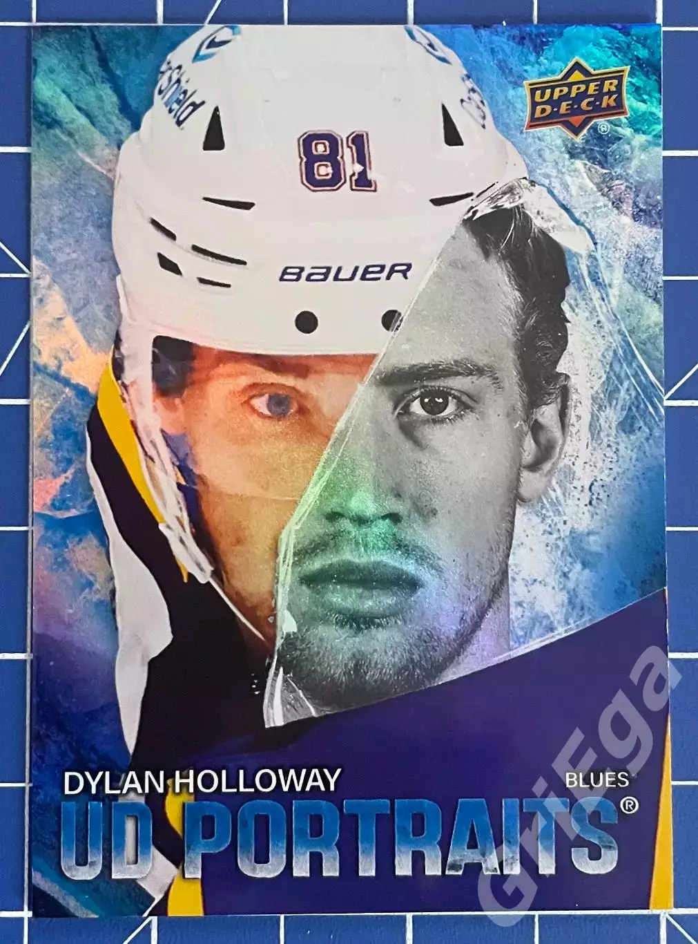 Хоккей карточка Dylan Holloway/Дилан Холлоуэй (St. Louis Blues/Сент-Луис Блюз)