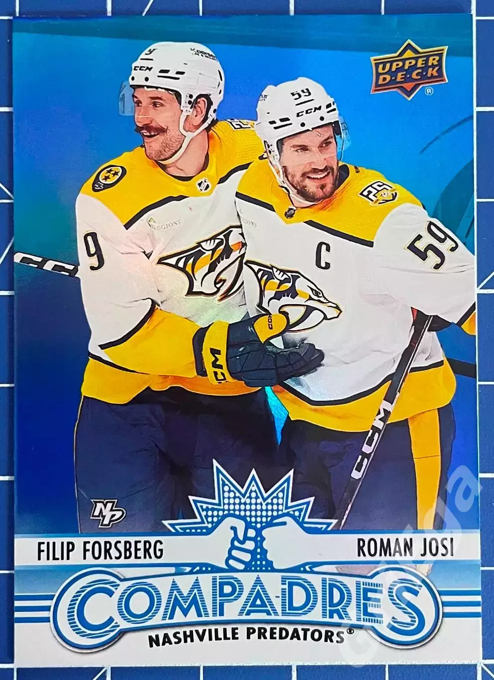 Хоккей карточка Filip Forsberg/Roman Josi Nashville Predators/Нэшвилл Предаторз