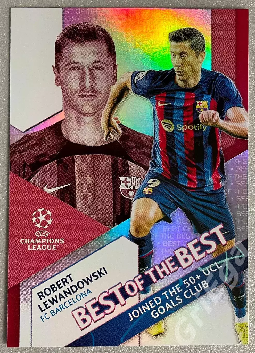 Футбол карточка Robert Lewandowski/Роберт Левандовский (Barcelona/Барселона)